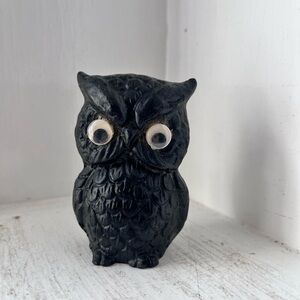 Black Owl Figurine